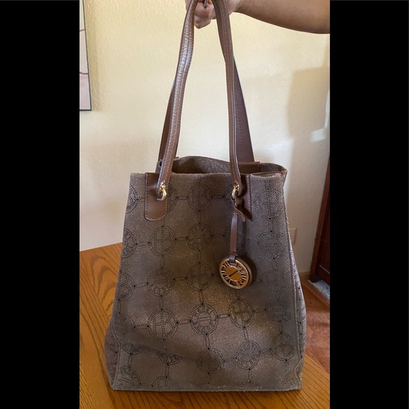 Henri Bendel Bronze Suede Bag - Picture 9 of 9